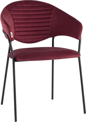 Стул Stool Group Алексис / AV 445-Crw-9005 (велюр винный/черный муар)