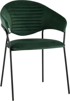 Стул Stool Group Алексис / AV 445-Cdf-9005 (велюр зеленый/черный муар)