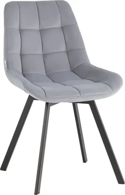 Стул Stool Group Флекс / AV 405-V12-K10PM-9005 (велюр велютто серый/черный муар)