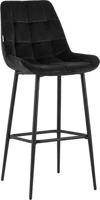Стул барный Stool Group Флекс / AV 405-N28-9005 B (велюр черный/черный муар)