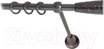 Карниз для штор Lm Decor Византия 066 1р гладкий (антрацит, 2.8м)