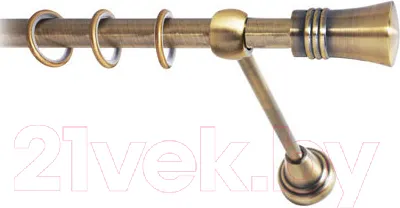 Карниз для штор Lm Decor Гиро 071 1р гладкий (антик, 3м)