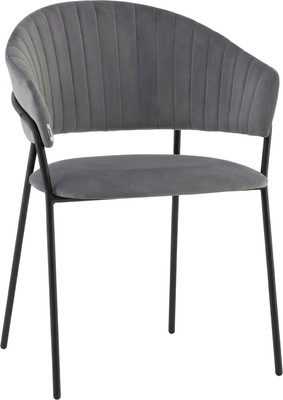Стул Stool Group Бруно / AV 433-H15-9005 (велюр серый/черный муар)