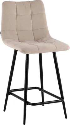 Стул барный Stool Group Одди Original / SG007-Plb-V004 (велюр серо-бежевый)
