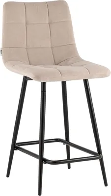 Стул барный Stool Group Одди Original / SG007-Plb-L004 (велюр бежевый)
