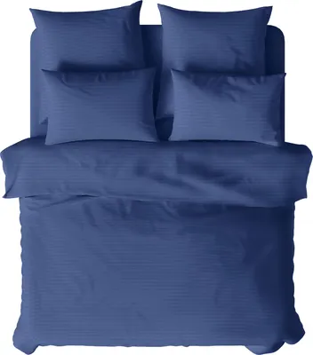 Комплект постельного белья Verossa Stripe Семейный 50x70/70x70 / 929797 (Indigo)