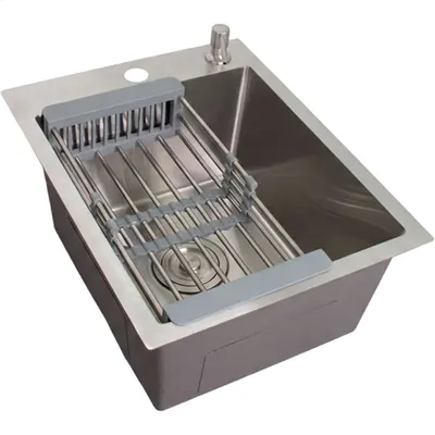 Мойка кухонная Wisent WS-34050-114 (с сифоном, дозатором и коландером)