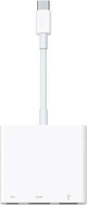 Адаптер Apple A2119 USB-C Digital AV Multiport Adapter / MW5M3FE/A (белый)