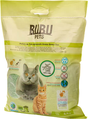 Наполнитель для туалета Bubu Pets Tofu Green Tea (4.4кг/12л)
