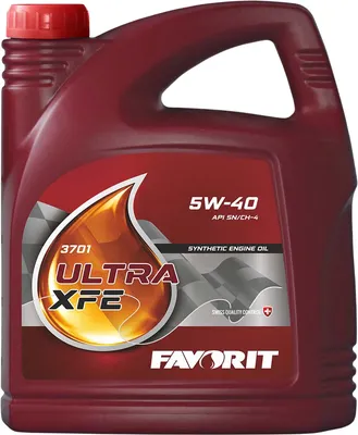 Моторное масло Favorit Ultra XFE 5W40 SN/CH-4 / FV3701-5 (5л)