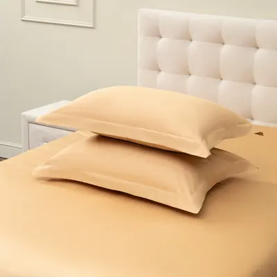 Простыня с наволочками Sofi de Marko Мармис 180x230 2н / Кт-мс-180х230г (горчичный)