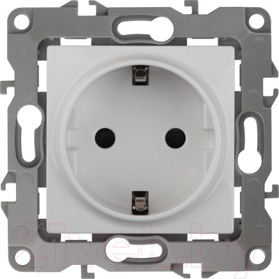 Розетка ЭРА Schuko 12-2101-01 / Б0014675 (белый)