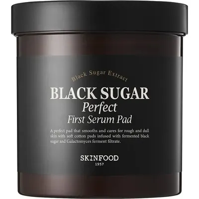 Пэд для лица SKINFOOD Black Sugar Perfect First Serum Pad (60шт)
