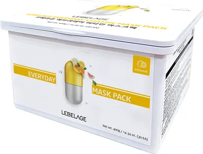 Набор масок для лица Lebelage Everyday Vitamin Mask Pack (30шт)