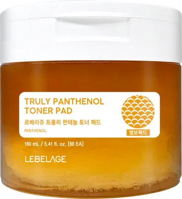 Пэд для лица Lebelage Truly Panthenol Toner Pad (60шт)