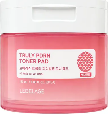 Пэд для лица Lebelage Truly PDRN Toner Pad (60шт)