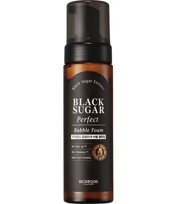 Пенка для умывания SKINFOOD Black Sugar Perfect Bubble Foam (200мл)