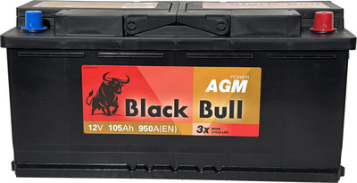 Автомобильный аккумулятор BLACK BULL AGM R 950A / VGL6 105 (105 А/ч)