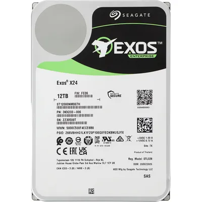 Жесткий диск Seagate Exos X24 12ТБ (ST12000NM007H)