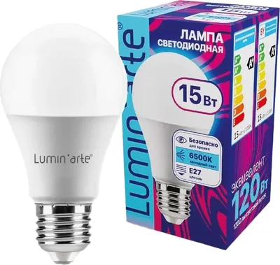 Лампа LuminArte LSTD-A60-15W3KE27