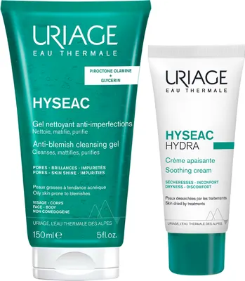 Набор косметики для лица Uriage Hyseac Исеак Гидра Крем 40мл+Гель 150мл