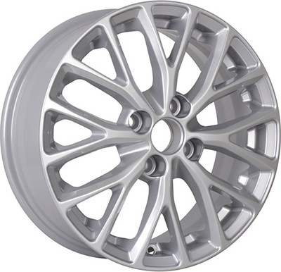 Литой диск KDW KD1545 15x6" 4x100мм DIA 54.1мм ET 46мм Silver Painted