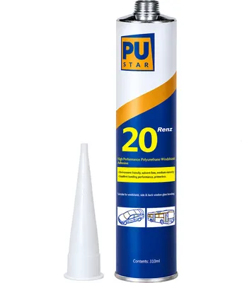 Клей-герметик PUSTAR Polyurethane Sealant renz20 для вклейки автомобильных стекол (310мл, черный)