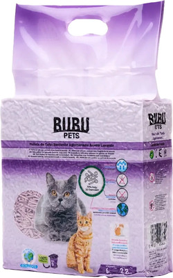 Наполнитель для туалета Bubu Pets Тофу + бентонит Lavender (2.2кг/6л)
