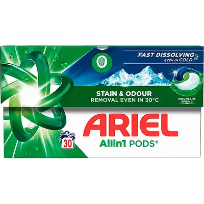 Капсулы для стирки Ariel Горный родник (30шт)