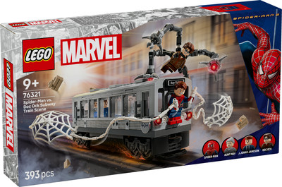 Конструктор Lego Super Heroes Человек-Паук против Док Осьминога: Сцена с поездом (76321)