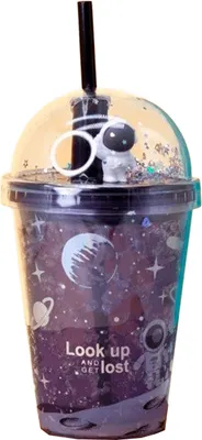 Стакан ILikeGift Космическая планета / BD1906S-01 (фиолетовый)