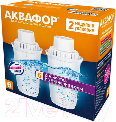 Комплект модулей сменных фильтрующих Аквафор В6 (2 шт)