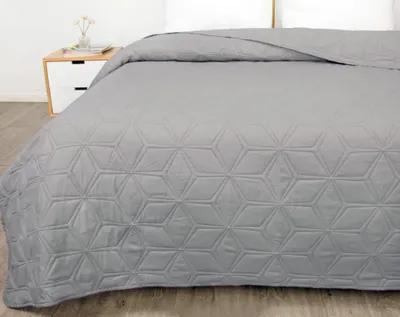 Покрывало MATEX Decorative Cover Flower / 69-416 (светло-серый)