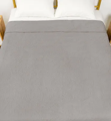 Покрывало MATEX Decorative Cover Leaves / 69-485 (светло-серый)