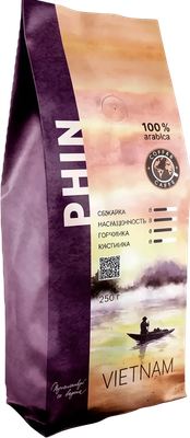 Кофе в зернах COFFEE CARTE Phin Вьетнам (250г)