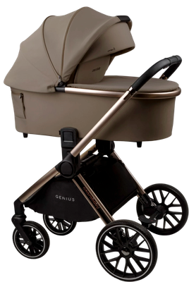 Детская универсальная коляска Amarobaby 2 в 1 Genius AB25-10GENIUS/12 (коричневый)