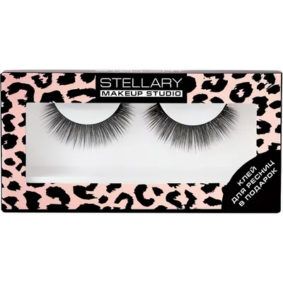 Накладные ресницы ленточные Stellary False eyelashes with glue Starlette