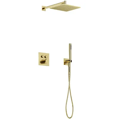 Душевая система со смесителем Sancos Linn SC9022BG (брашированное золото)