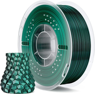 Пластик для 3D-печати Elegoo Pla Silk 50.203.0707 (1кг, черно-зеленый шелк)