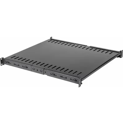 Полка для телекоммуникационного шкафа Lanmaster TWT-RACK2-S4-ADJ/45 (черный)