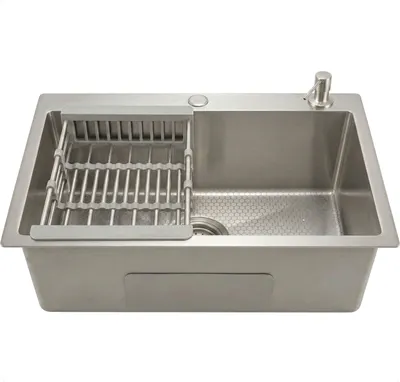 Мойка кухонная Wisent 7050D-114 / WS-37050D/W02-114 (с сифоном, дозатором и коландером)