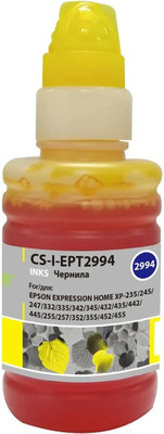 Контейнер с чернилами Cactus CS-I-EPT2994 (100мл, желтый)