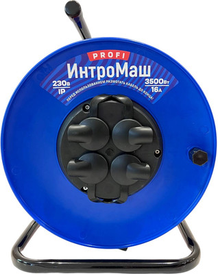Удлинитель на катушке ИнтроМаш РБК16 ПВС 3x2.5 IP44 / 10302 (30м)