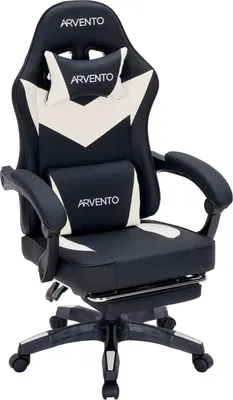 Кресло геймерское Arvento Victory (белый/черный)