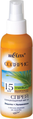 Спрей солнцезащитный Belita Солярис SPF15 (145мл)