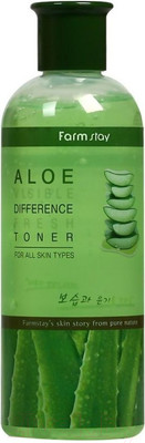Тонер для лица FarmStay Освежающий с экстрактом алоэ (350мл)