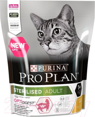 Сухой корм для кошек Pro Plan Sterilised с курицей (400г)