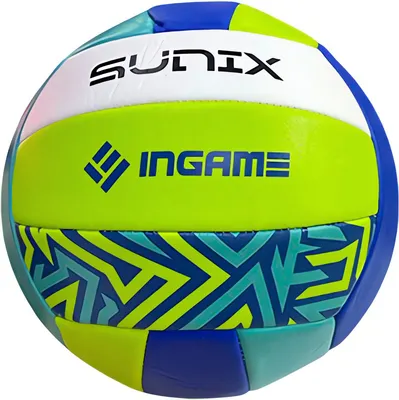 Мяч волейбольный Ingame Sunix (зеленый/синий/желтый)