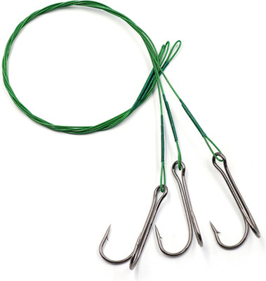 Поводок рыболовный Namazu Leader 1х7 Nylon Coated Green d-0.42мм / N-LS42-40D1/0L