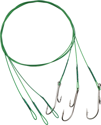 Поводок рыболовный Namazu Leader 1х7 Nylon Coated Green d-0.48мм / N-LS48-50DR2/0L